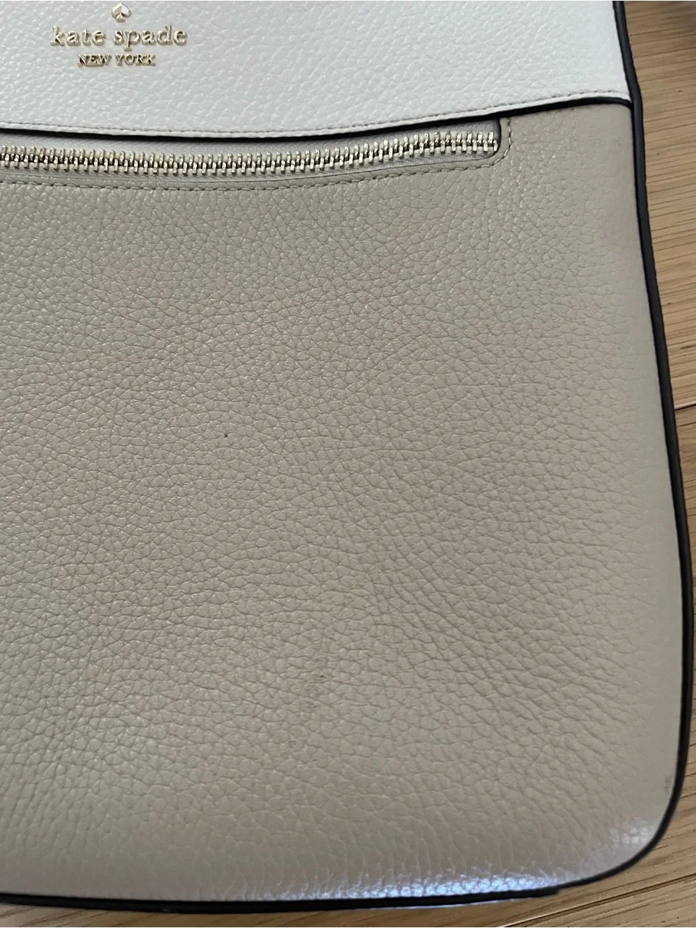Kate Spade Crossbody Two-Tone Cream and Beige Bag
